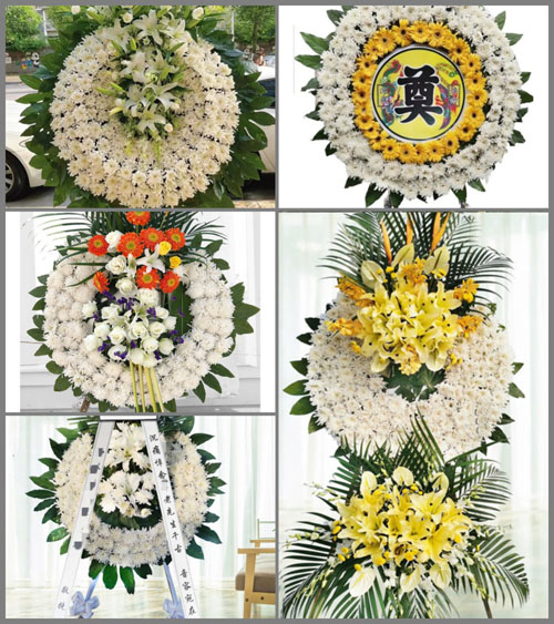 山西运城河津市赵家庄乡官庄村花圈速递